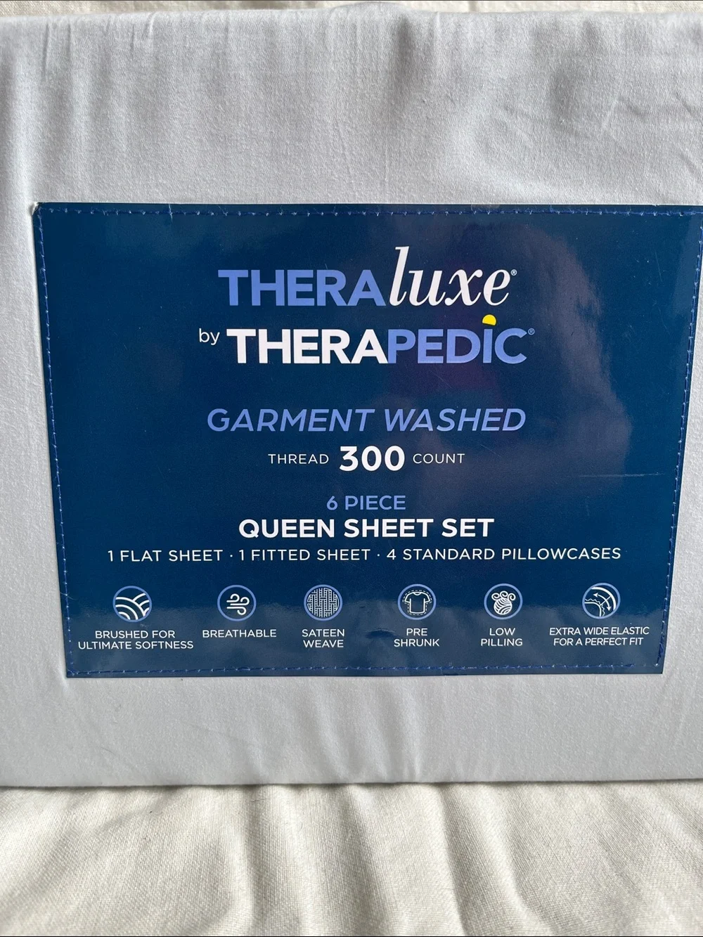 Theraluxe by Therapedic 100% Cotton Queen 6 pc Sheet Set